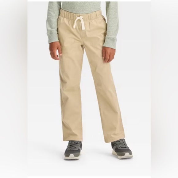 Cat & Jack straight Recto beige pants size 10 NWT - Picture 1 of 9